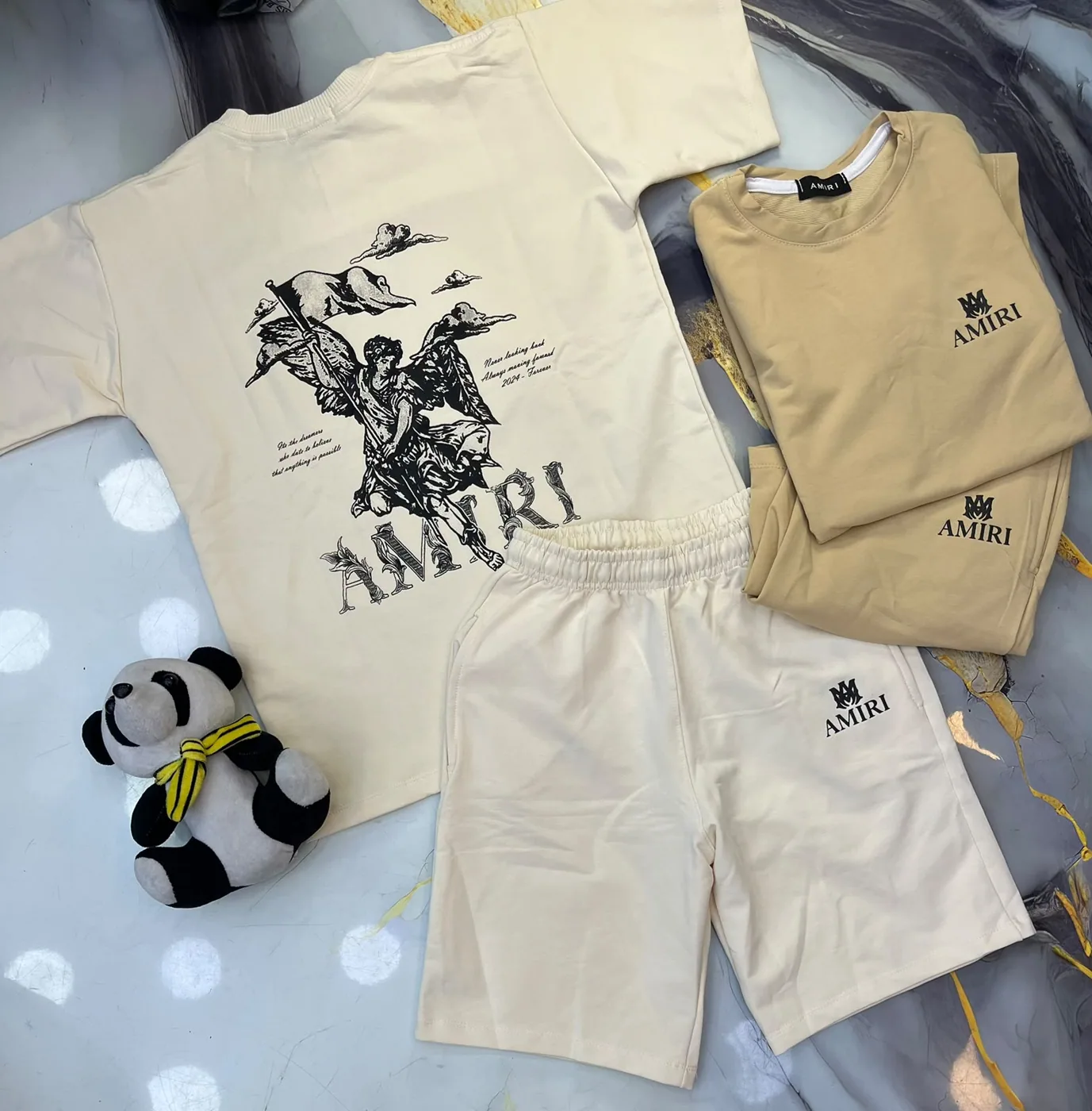 Conjunto Niño Camiseta y Short Estilo Amiri